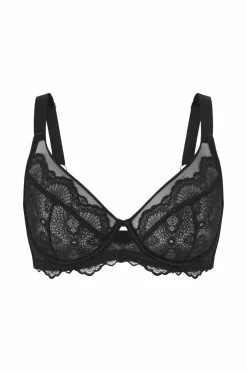 Ellos Plus collection Bh med bøjler i blonde sort Discount