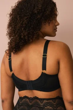 Ellos Plus collection Bh med bøjler i blonde sort Discount