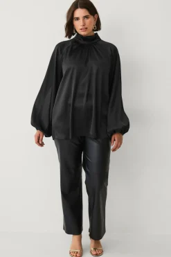 Ellos Plus collection Bluse sort New