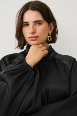 Ellos Plus collection Bluse sort New