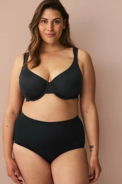 Ellos Bh'Er>Plus collection T-shirt-bh med bøjle Sort