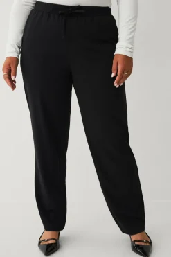 Ellos Bukser>Plus collection Bukser med afslappet pasform sort