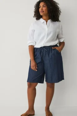Ellos Plus collection Vida Shorts Mørk denim Hot