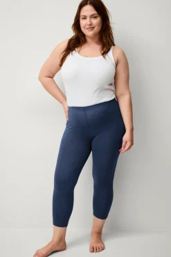 Ellos Plus collection Leggings med høj talje og 3/4 længde Marine New