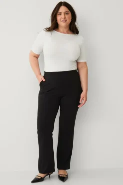 Ellos Tights & Leggings>Plus collection Bootcut-leggings sort