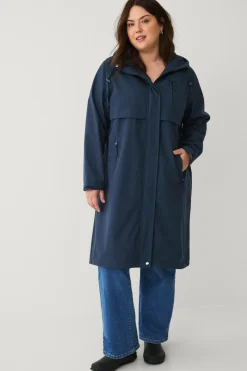 Ellos Jakker & Frakker>Plus collection Softshell-frakke Mørkeblå