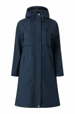 Ellos Jakker & Frakker>Plus collection Softshell-frakke Mørkeblå