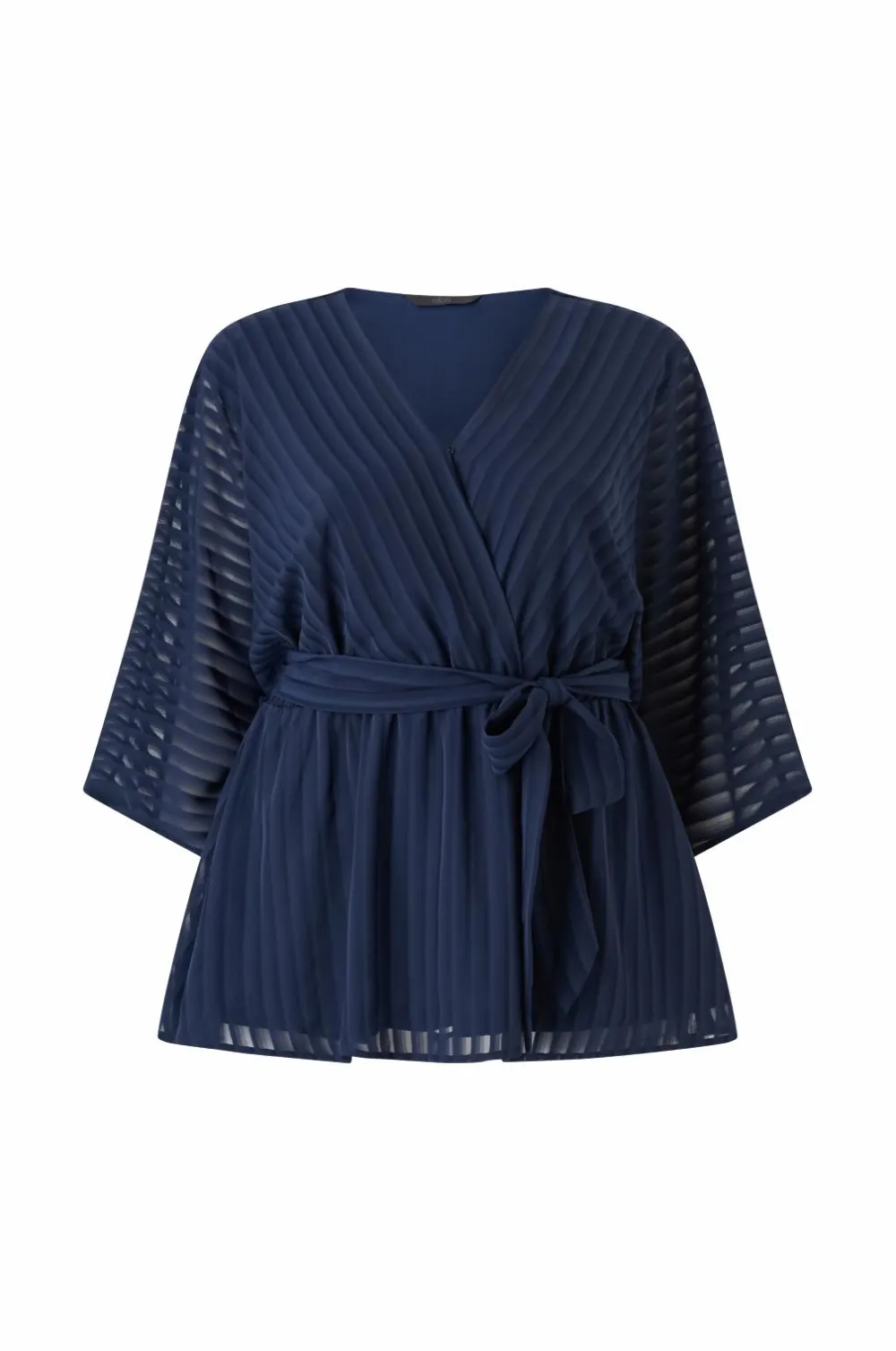 Ellos Skjorter & Bluser>Plus collection Bluse med V-hals Blå