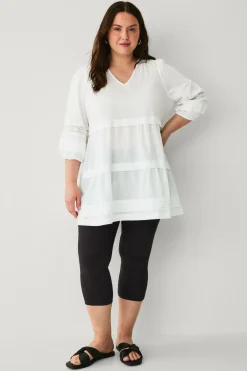 Ellos Plus collection Tunika Naturlig hvid Discount