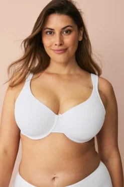 Ellos Bh'Er>Plus collection T-shirt-bh med bøjle Hvid