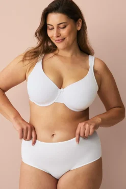 Ellos Bh'Er>Plus collection T-shirt-bh med bøjle Hvid