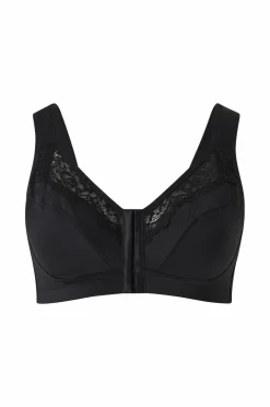 Ellos Plus collection Blød BH med blondedetaljer Sort