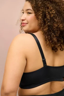 Ellos Plus collection Blød BH med blondedetaljer Sort