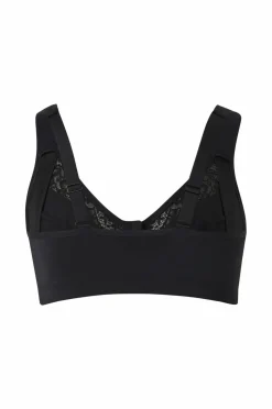 Ellos Plus collection Blød BH med blondedetaljer Sort