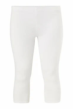 Ellos Plus collection Leggings med høj talje og 3/4 længde Hvid Discount