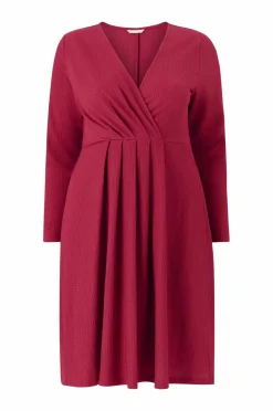 Ellos Kjoler>Plus collection Kjole Jemma Cerise