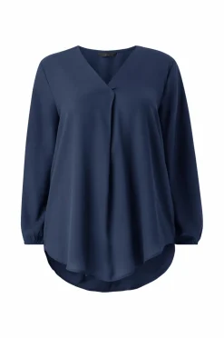 Ellos Plus collection Tunika med v-hals mørkeblå Best