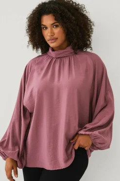 Ellos Plus collection Bluse med afslappet pasform rosa