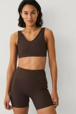 Ellos STUDIO Cykelshorts Structure Mørkebrun Discount