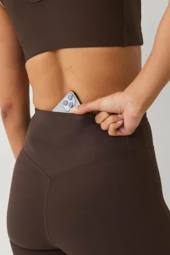 Ellos STUDIO Cykelshorts Structure Mørkebrun Discount