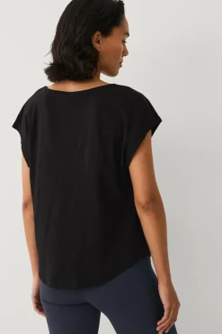 Ellos STUDIO Firkantet T-shirt blød Sort Online