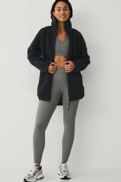 Ellos STUDIO Fleecejakke Full Zip Pile Core Sort Outlet