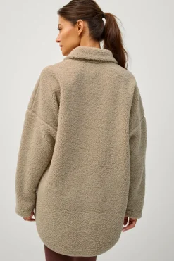 Ellos STUDIO Fleecejakke Full Zip Pile Core Beige Best