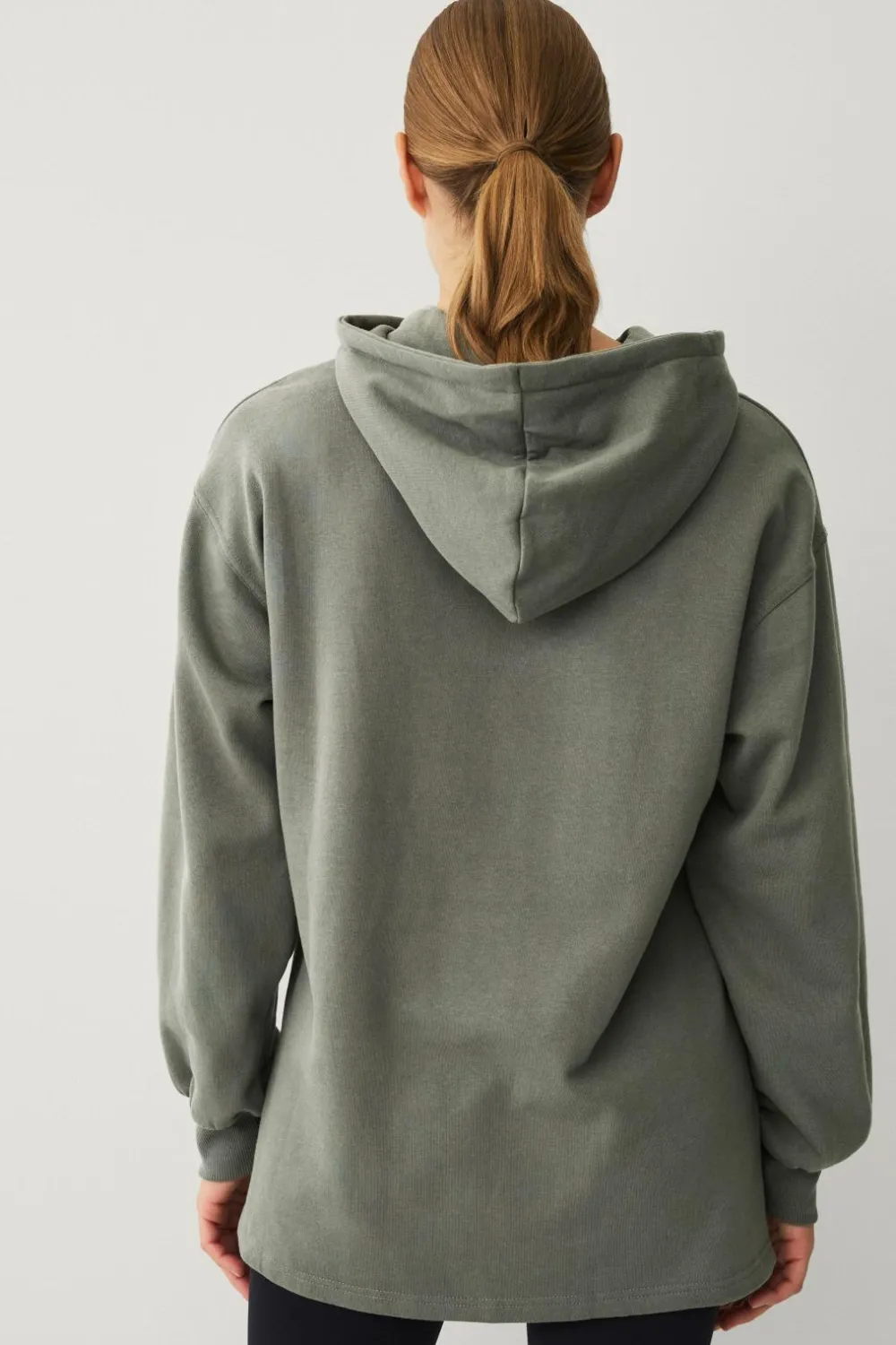 Ellos Træningstøj|Træningstøj>STUDIO Lang hættetrøje grågrøn