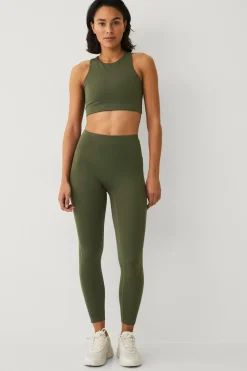 Ellos Træningstøj|Træningstøj>STUDIO Sports-bh Studio Bra High Neck Core Mørke skovgrøn
