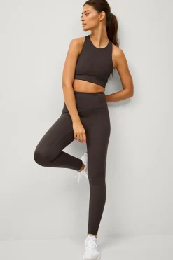 Ellos Træningstøj|Træningstøj>STUDIO Sports-bh Studio Bra High Neck Core Mørkebrun