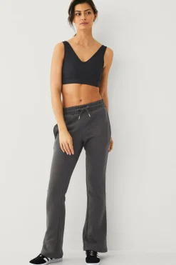 Ellos STUDIO Sweatbukser Sweat Pants Flare Core Gråbrun Best