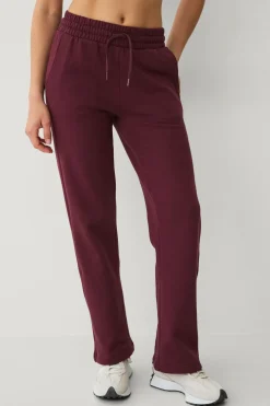 Ellos STUDIO Sweatbukser med lige bener vinrød
