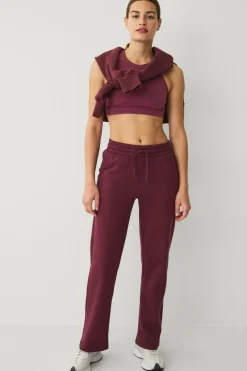 Ellos STUDIO Sweatbukser med lige bener vinrød