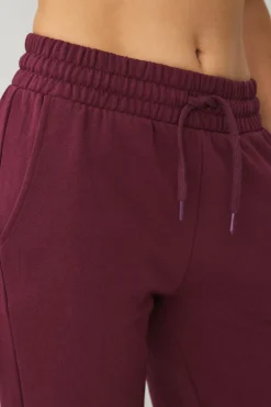 Ellos STUDIO Sweatbukser med lige bener vinrød