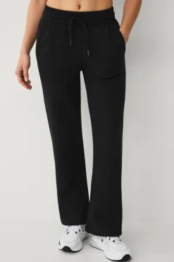 Ellos STUDIO Sweatbukser med lige bener Sort Clearance