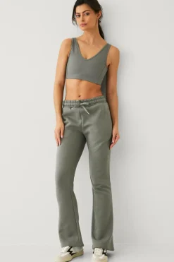 Ellos STUDIO Sweatbukser Sweat Pants Flare Core Grågrøn Clearance