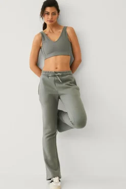 Ellos STUDIO Sweatbukser Sweat Pants Flare Core Grågrøn Clearance
