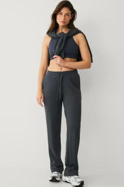 Ellos STUDIO Sweatpants Tech Sweatpants Straight Mørkegrå Discount