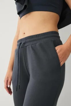Ellos STUDIO Sweatpants Tech Sweatpants Straight Mørkegrå Discount