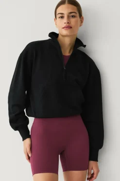 Ellos Træningstøj|Træningstøj>STUDIO Sweatshirt med høj krave sort