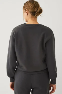 Ellos STUDIO Sweatshirt med rund halsudskæring Mørkegrå Hot