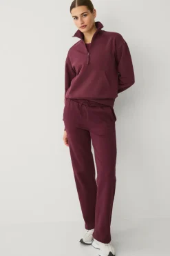 Ellos Træningstøj|Træningstøj>STUDIO Sweatshirt med høj krave vinrød