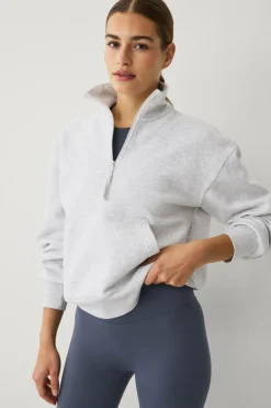 Ellos STUDIO Sweatshirt med høj krave Gråmelange Best