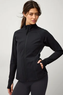 Ellos STUDIO Træningsjakke Warm Full Zip Core Sort Online