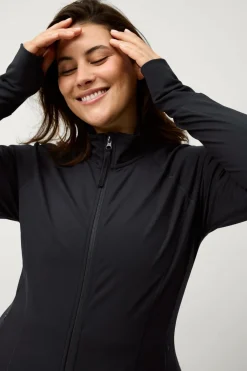 Ellos STUDIO Træningsjakke Warm Full Zip Core Sort Online