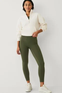 Ellos Træningstøj|Træningstøj>STUDIO Træningstights Studio Tights Flat Front Core Mørke skovgrøn