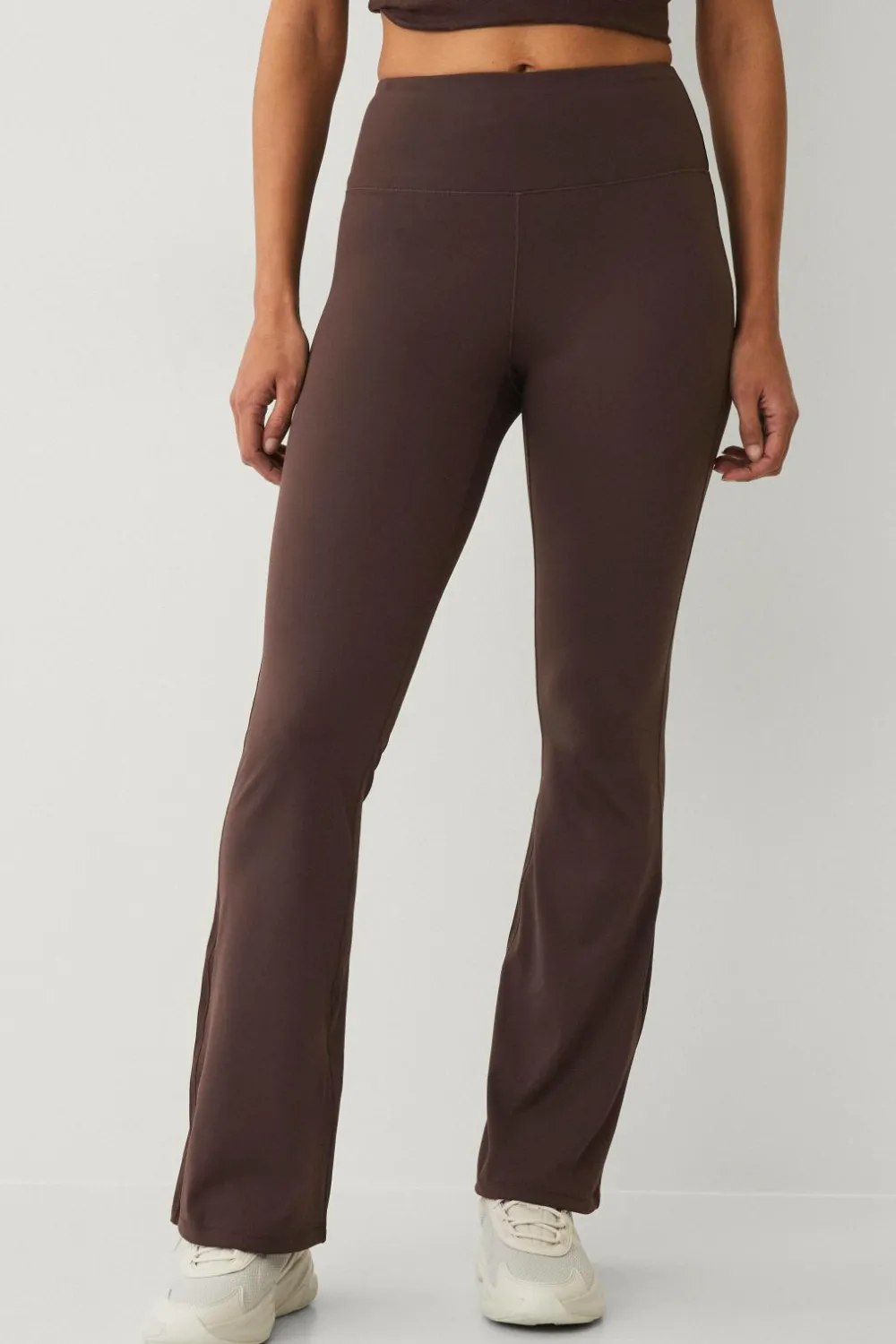 Ellos Træningstøj|Træningstøj>STUDIO Træningstights Flare Soft Mørkebrun