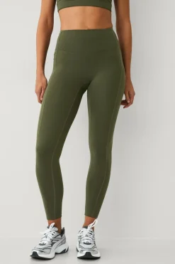 Ellos STUDIO Træningstights Hip Pocket Core Mørke skovgrøn New