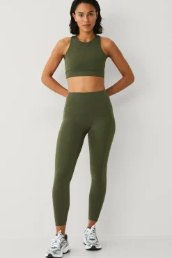 Ellos STUDIO Træningstights Hip Pocket Core Mørke skovgrøn New