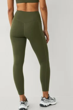 Ellos STUDIO Træningstights Hip Pocket Core Mørke skovgrøn New